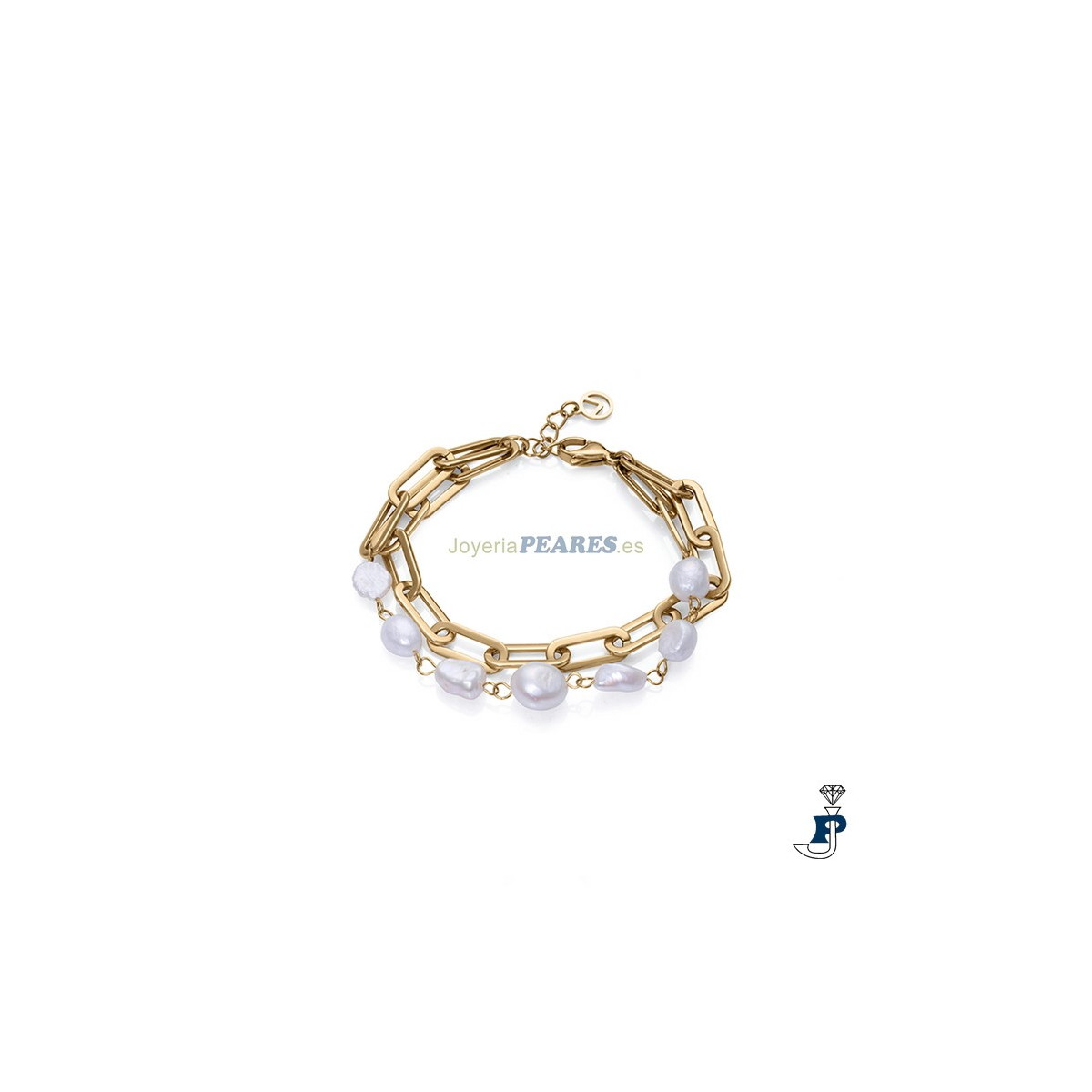 Pulsera de VICEROY fabricada en Acero con baño de Oro. - 14093P01012