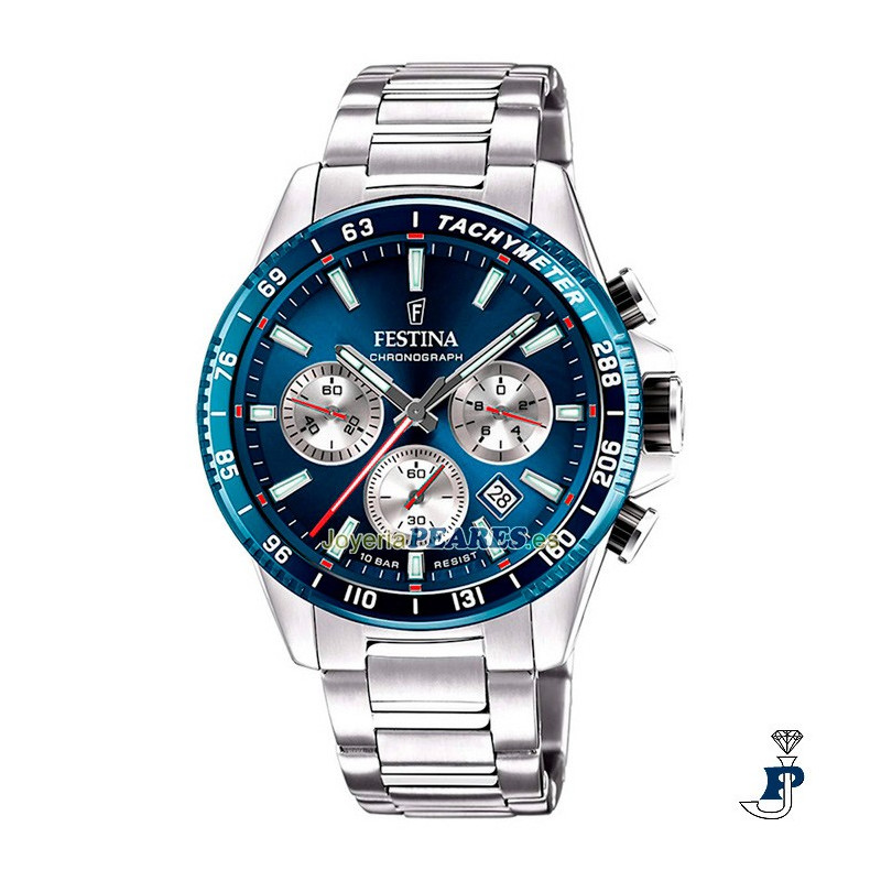 Reloj FESTINA acero cronógrafo. - F20560/2