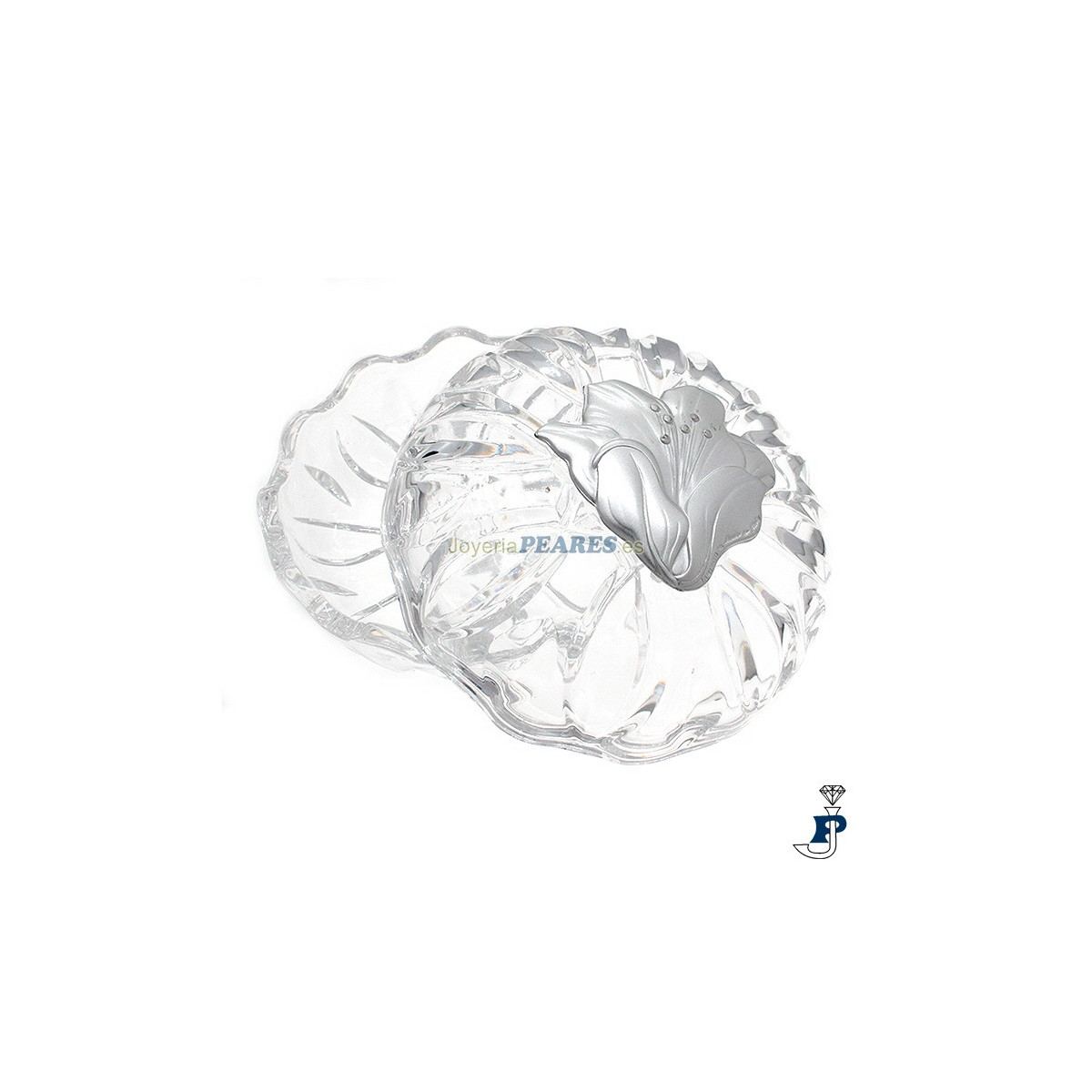 Bombonera de cristal con amapola. - 92.015400071