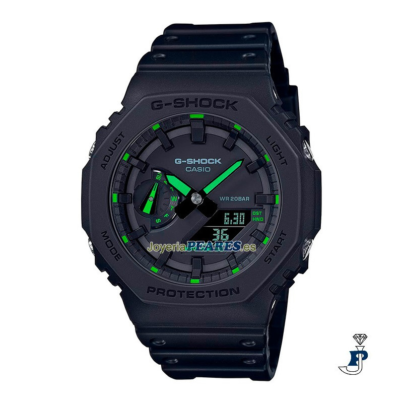 Reloj Casio analógico y digital, G-SHOCK. - GA-2100-1A3