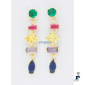 Pendientes Plata de 1ª Ley (925 mls) con baño de Oro. - 8.P11562