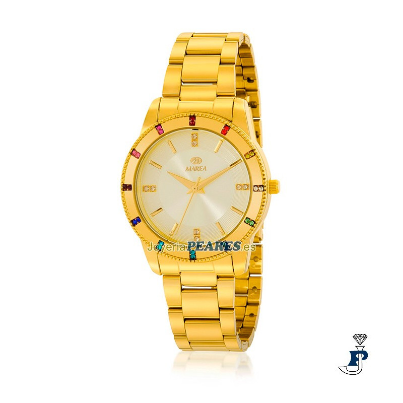 Reloj MAREA, arco iris dorado. - B41371/5