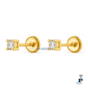 Pendientes PROMOJOYA  Plata 1ª Ley con un baño de Oro. - 162.9115554