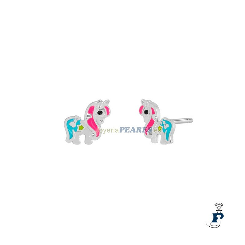 Pendientes para niña de MAREA fabricados en Plata de 1ª Ley. - D03001/BS