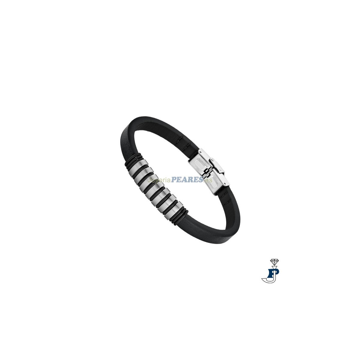 Pulsera de LOTUS SYTYLE fabricada en acero y piel, - LS1827/2/1 Pulsera de LOTUS SYTYLE fabricada en acero y piel, - LS1827/2/1