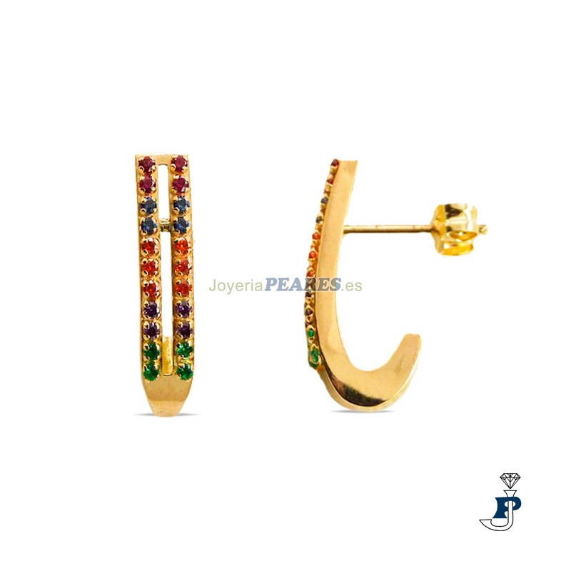 Pendientes  en Oro de 1ª Ley(750mls). - 181.4689