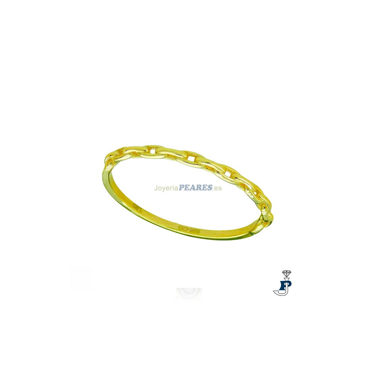 Sortija Oro 1ª Ley de 18KT(750mls). - 181.5213