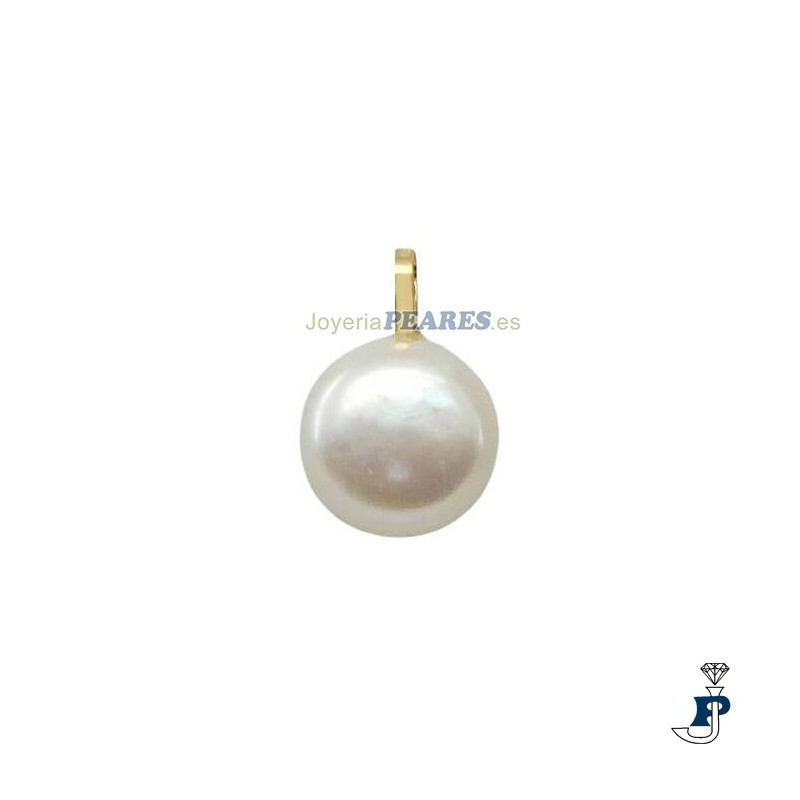 Colgante perla en Oro de 1ª Ley(750mls). - 181.2751