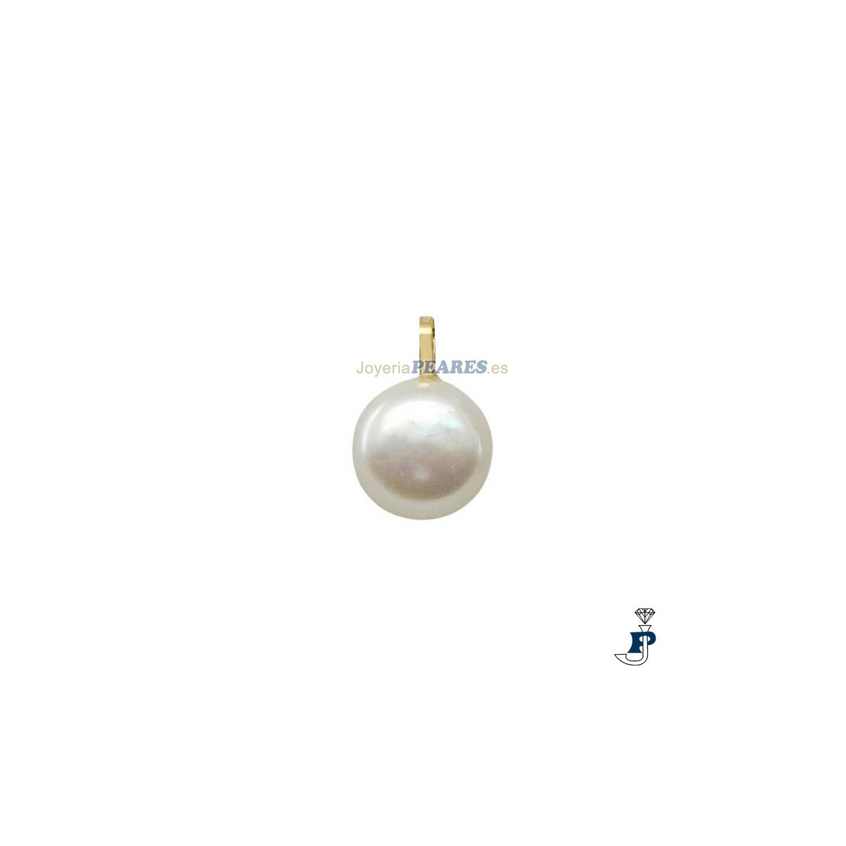 Colgante perla en Oro de 1ª Ley(750mls). - 181.2751