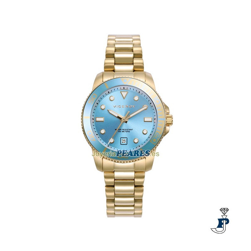 Reloj VICEROY con brazalete acero dorado. - 42444-97