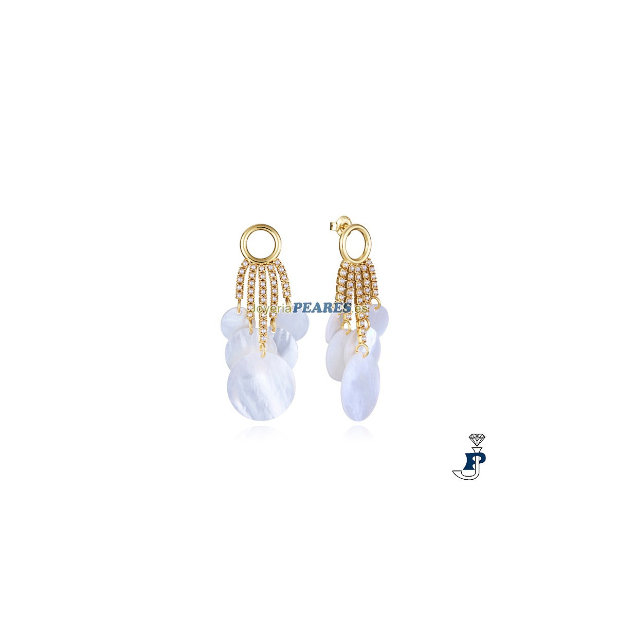 Pendientes de VICEROY fabricados en Plata de 1ª Ley con baño de Oro - 13192E100-90