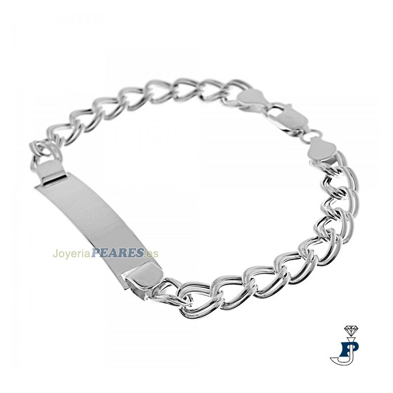 Pulsera Plata 1ª Ley (925mls). - 8.200H-80