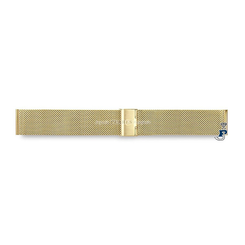 Correa para reloj de acero dorado. - 15.2854-18