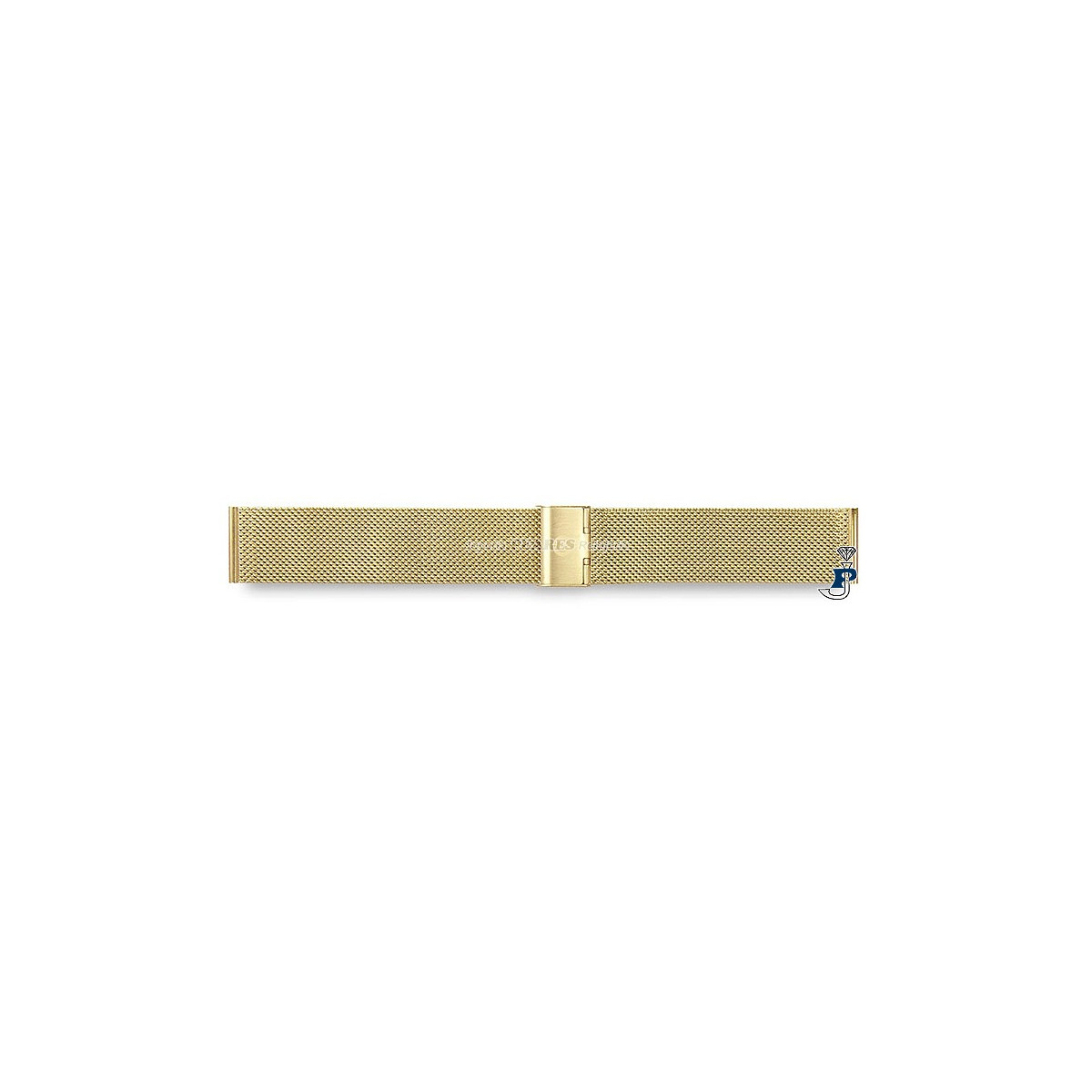 Correa para reloj de acero dorado. - 15.2854-18