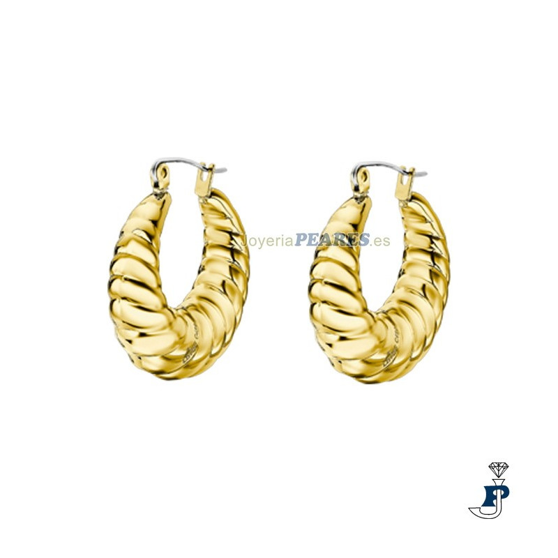 Pendientes de LOTUS  STYLE en acero con un baño de Oro. - LS2345/4/2