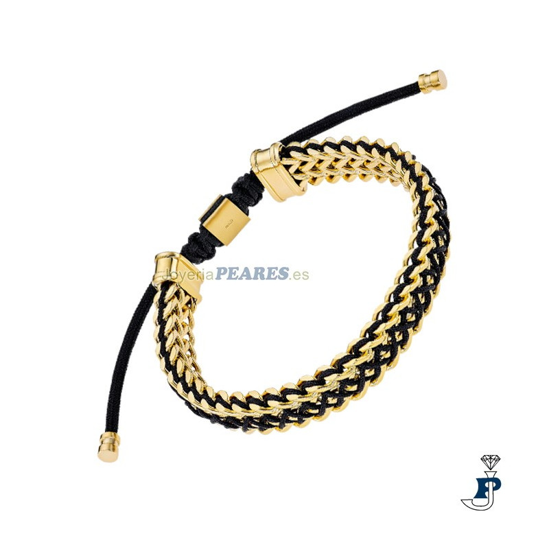 Pulsera fabricada en acero con un baño de Oro de LOTUS STYLE. - LS2374/2/4