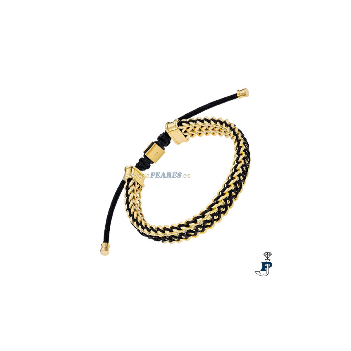 Pulsera fabricada en acero con un baño de Oro de LOTUS STYLE. - LS2374/2/4
