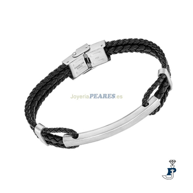 Pulsera de cuero LOTUS STYLE. - LS2387/2/2