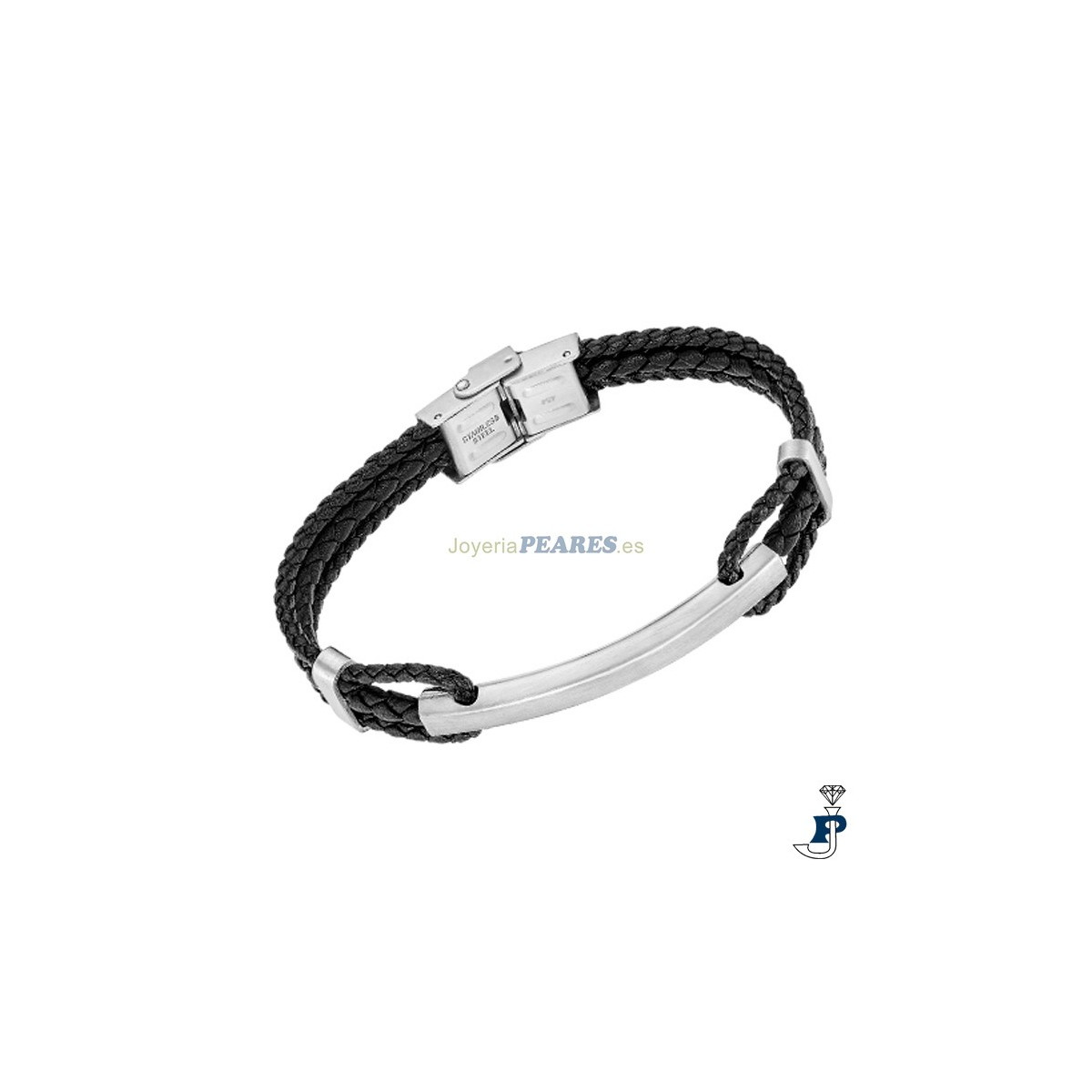 Pulsera de cuero LOTUS STYLE. - LS2387/2/2