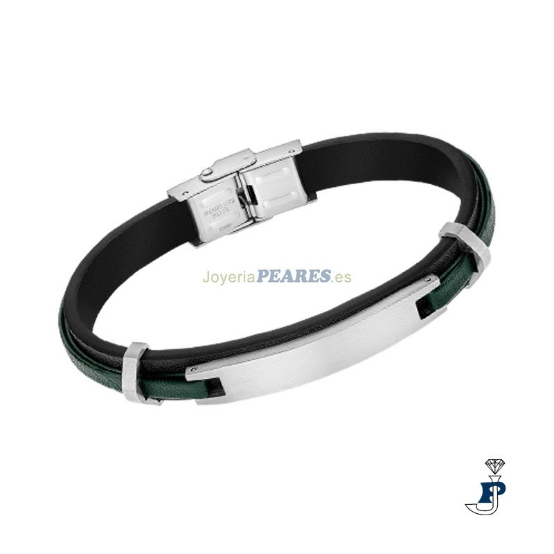 Pulsera LOTUS STYLE con cuero. - LS2400/2/2