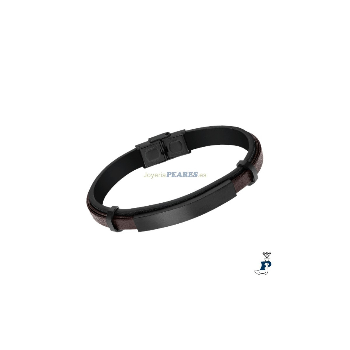 Pulsera LOTUS STYLE con cuero. - LS2401/2/2