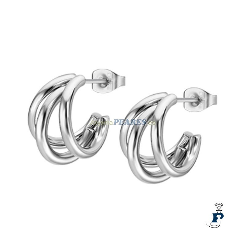Pendientes de LOTUS STYLE en acero para mujer. - LS2423/4/1