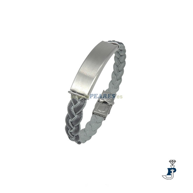 Pulsera  IVOIRE en cuero y acero. - C30301642/G