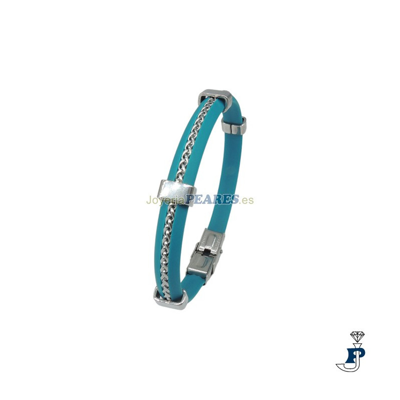 Pulsera  IVOIRE con caucho  y acero. - C30302422/AB
