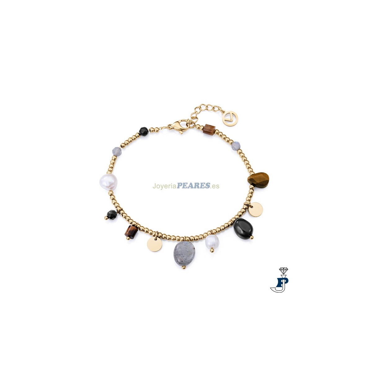 Pulsera de VICEROY FASHION fabricada en acero con baño de Oro. - 14200P01012 Pulsera de VICEROY FASHION fabricada en acero con baño de Oro. - 14200P01012