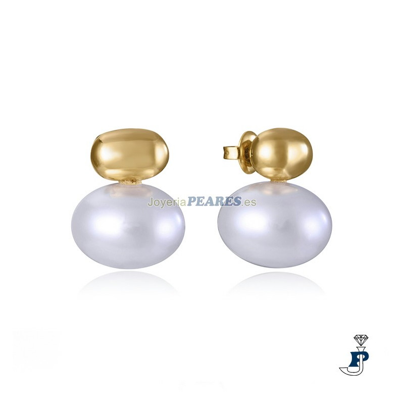 Pendientes de VICEROY fabricados en acero con baño de Oro. - 14203E01012