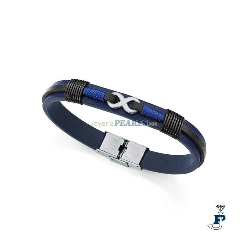 Pulsera de VICEROY FASHION fabricada en cuero para hombre. - 75380P01013