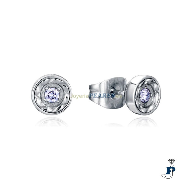 Pendientes VICEROY en acero con diamante. - 75386E01000