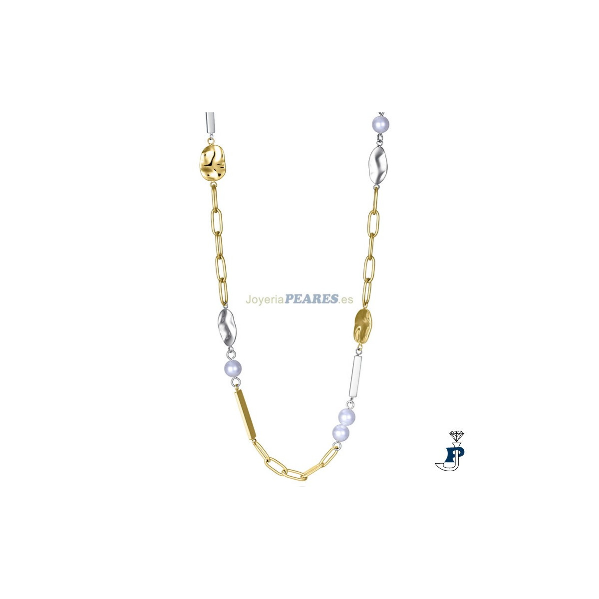 Gargantilla de VICEROY fabricada en Acero con baño de Oro. - 75372C01019