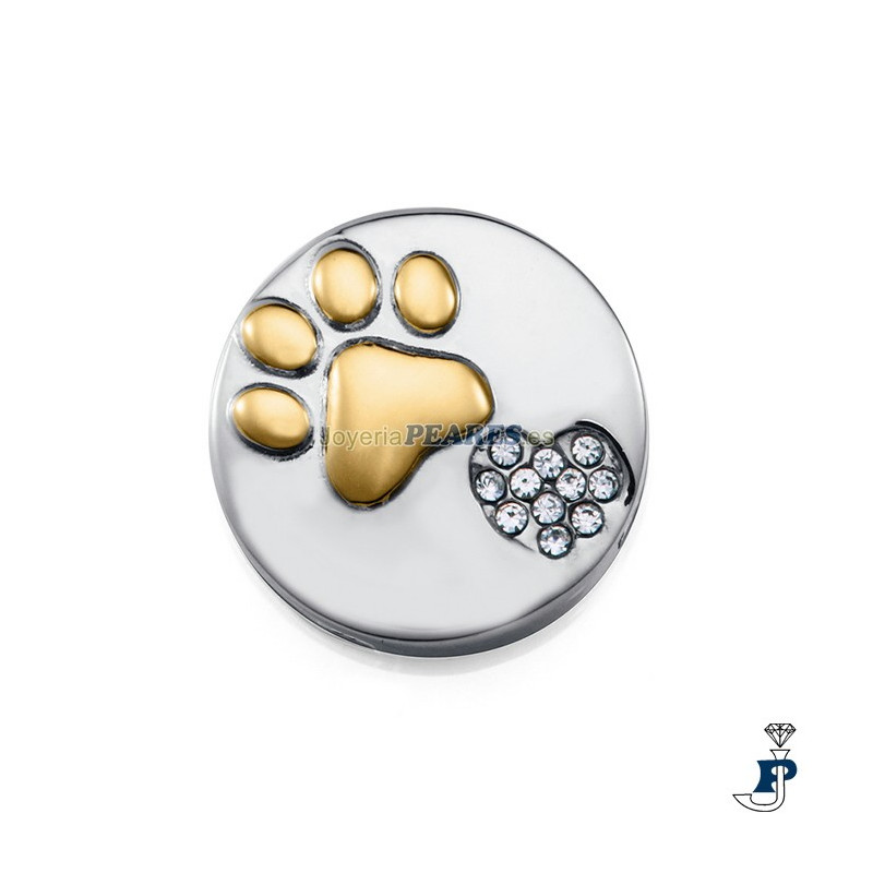 Abalorio para montar en pulsera personalizable de VICEROY fabricado en acero con un baño de Oro. - 14238M01000