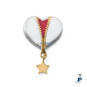 Abalorio para montar en pulsera personalizable de VICEROY fabricado en acero con un baño de Oro. - 14239M01000