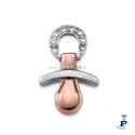 Abalorio para montar en pulsera personalizable de VICEROY fabricado en acero con un baño de oro Rosa. - 14245M01000