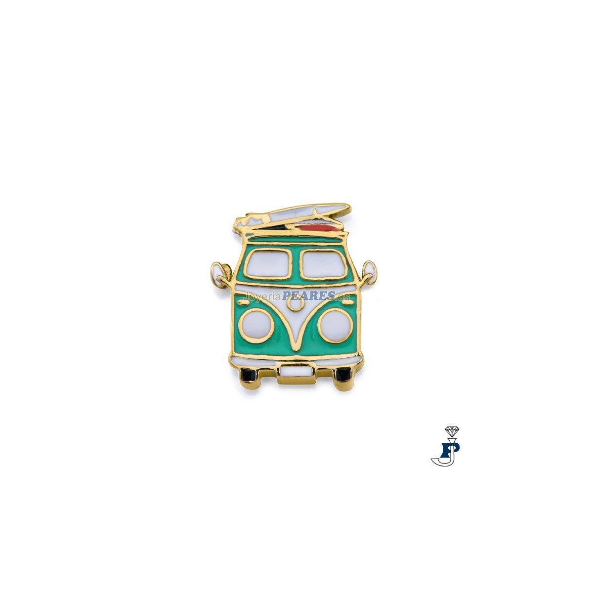 Abalorio para montar en pulsera personalizable de VICEROY fabricado en acero con un baño de Oro. - 14252M01012