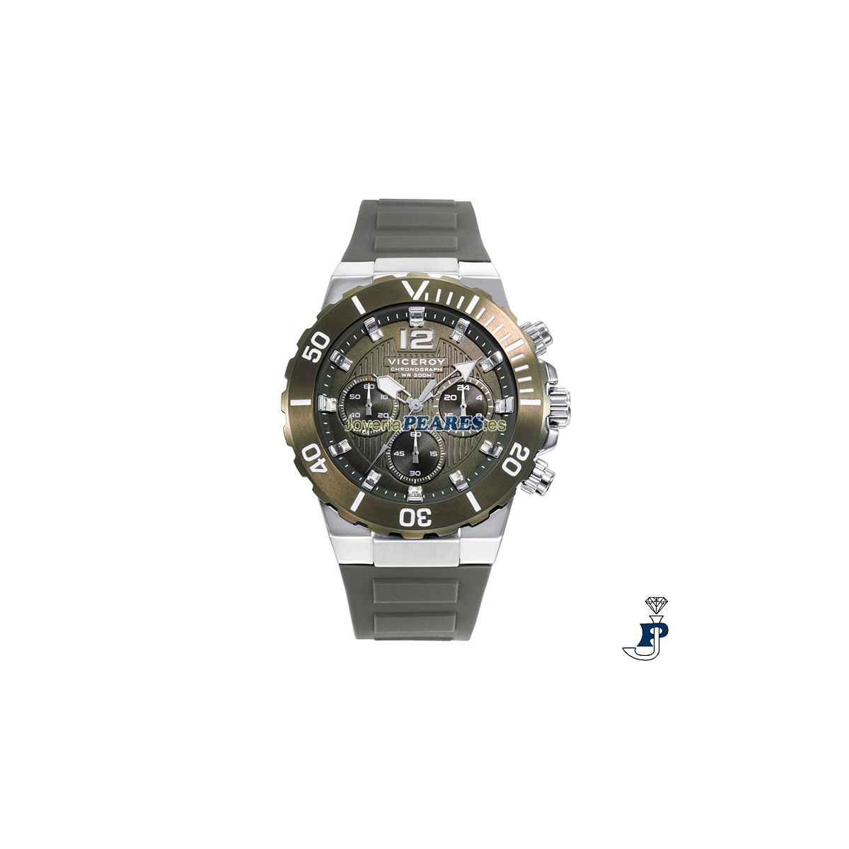 Reloj VICEROY cronógrafo correa silicona. - 45005-65