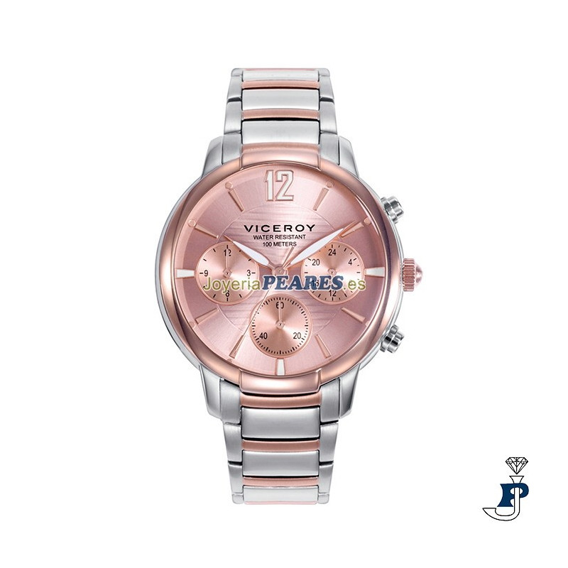 Reloj VICEROY cronógrago bicolor. - 401206-75
