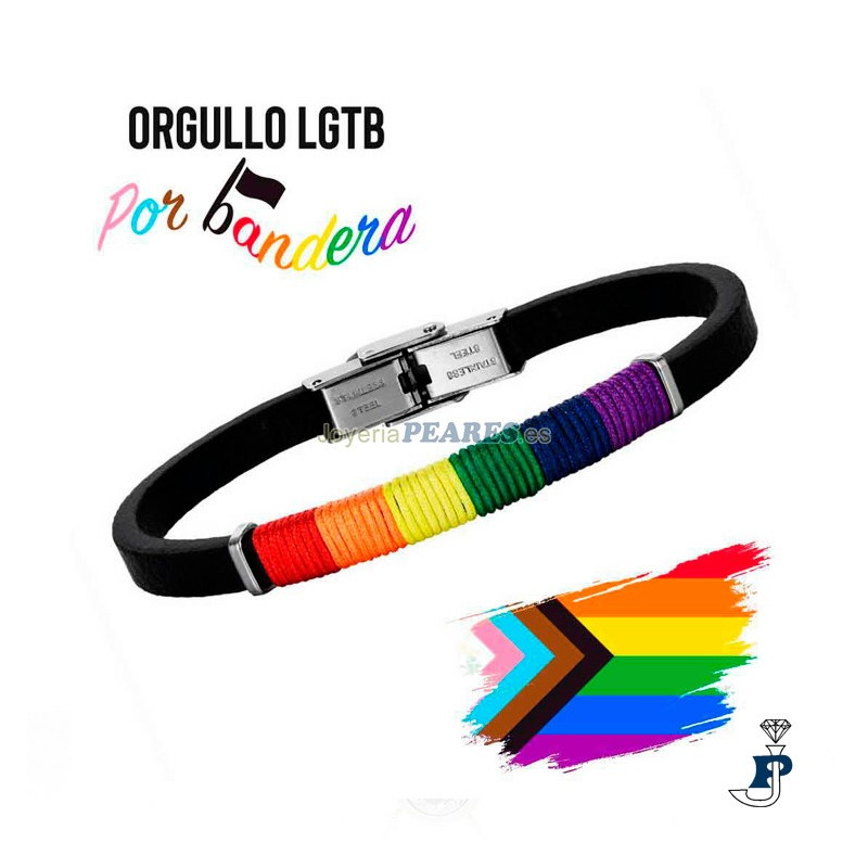 Pulsera Promojoya en cuero,acero y textil. - 162.9121985