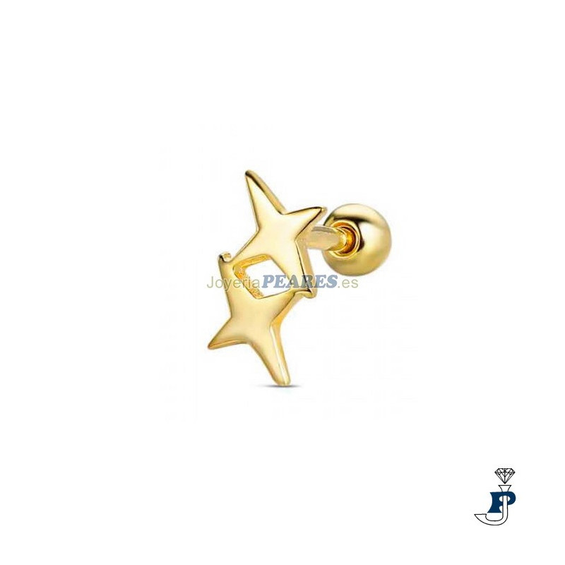 Piercing de PROMOJOYA fabricado en Plata de 1ª Ley bañado en oro. - 162.9121862