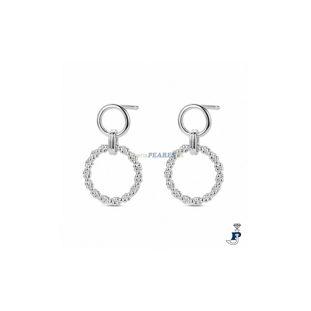 Pendientes PROMOJOYA en plata de 1ª Ley (925 mls). - 162.9118283