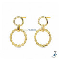 Pendientes PROMOJOYA en plata con un baño de Oro. - 162.9118284