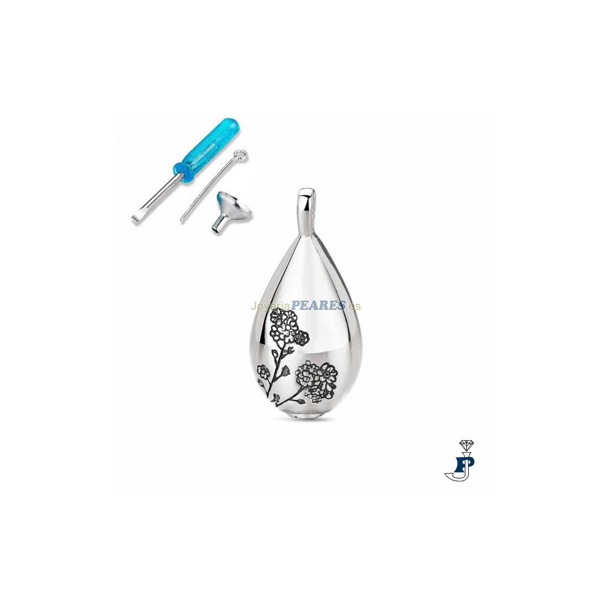 Colgante de PROMOJOYA 'guarda cénizas' fabricado en Plata de 1ª Ley(925 mls). - 162.9118549