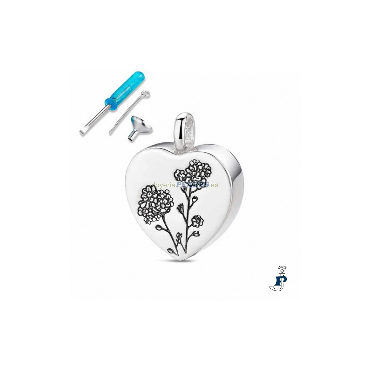 Colgante de PROMOJOYA 'guarda cénizas' fabricado en Plata de 1ª Ley(925 mls). - 162.9118550