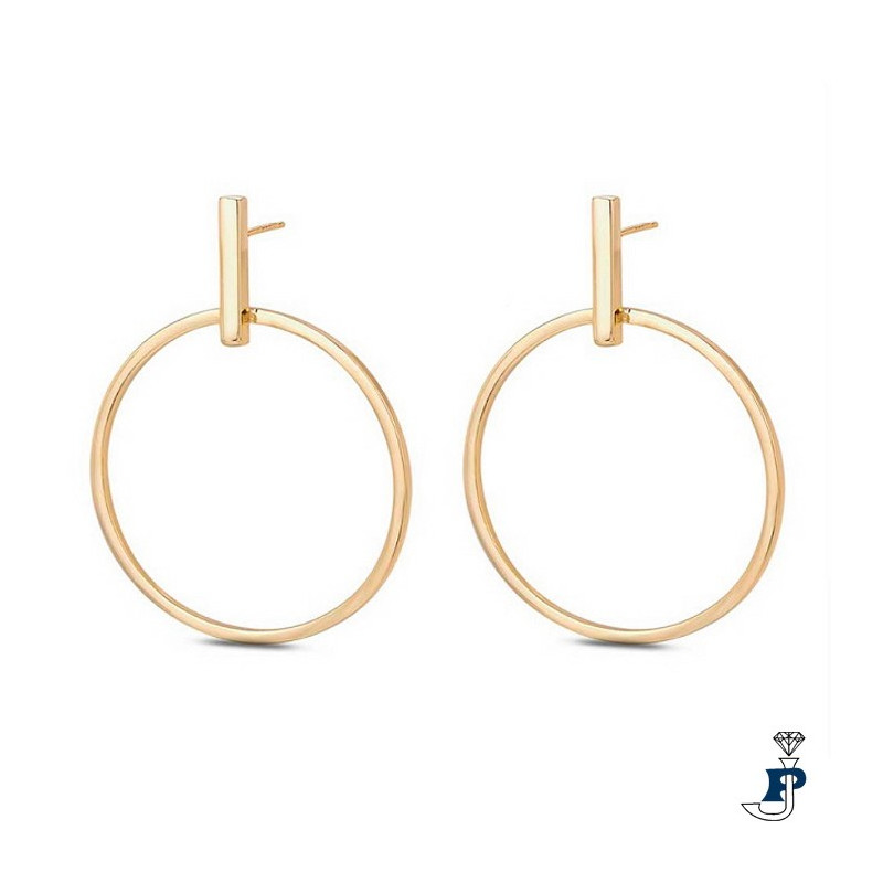 Pendientes de PROMOJOYA fabricados en Plata con un baño de Oro. - 162.9120343