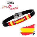Pulsera de PROMOJOYA en cuero y esmalte. - 162.9121527