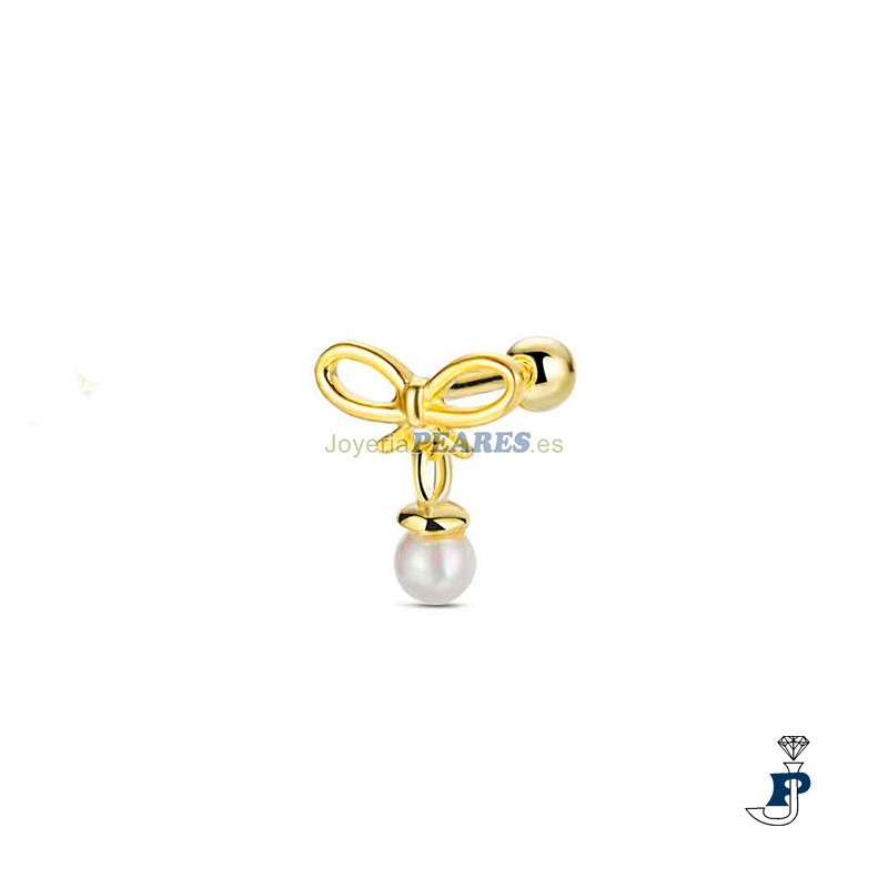 Piercing de PROMOJOYA fabricado en Plata de 1ª Ley bañado en oro. - 162.9121393
