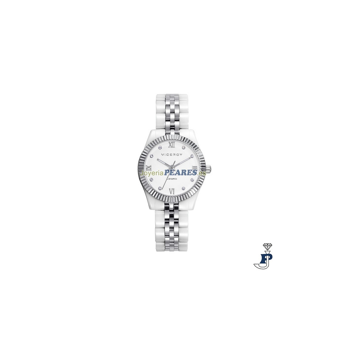Reloj VICEROY de cerámica y acero. - 41124-03