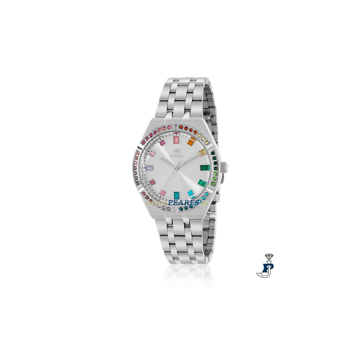Reloj MAREA piedras multicolores. - B41382/1